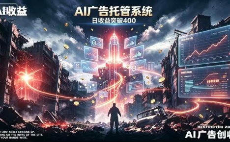AI智能广告，全自动化运行，单日可达400+，小白新手0基础上手【揭秘】