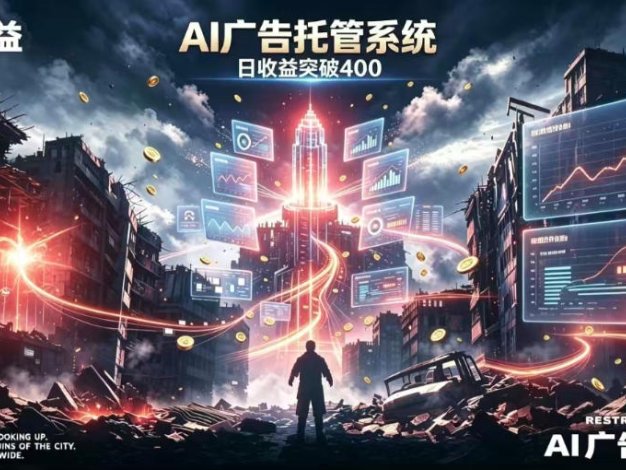 AI智能广告，全自动化运行，单日可达400+，小白新手0基础上手【揭秘】